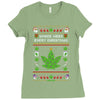 smoke weed every christmas Ladies Fitted T-Shirt