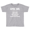 April Girl Hated By Many Toddler T-shirt