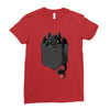 pocket toothless Ladies Fitted T-Shirt