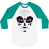 girl day of the dead 3/4 Sleeve Shirt