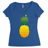 pineapple christmas tree Women's Triblend Scoop T-shirt