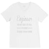 i'm not here to talk V-Neck Tee