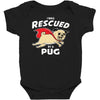 rescued by pug1 Baby Bodysuit
