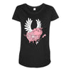 hell yeah piggy Maternity Scoop Neck T-shirt