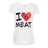 i love meat Maternity Scoop Neck T-shirt