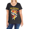 in pizza we crust Ladies Curvy T-Shirt