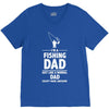 i'm a fishing dad   daddy V-Neck Tee
