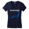 Drake Scorpion Blue Women's V-Neck T-Shirt