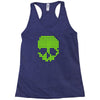 skull pixels t shirt cool funny Racerback Tank