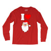 i love santa noel Long Sleeve Shirts