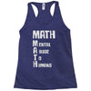 math mental abuse to humans Racerback Tank