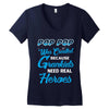 Pop-pop Was Created because Grankids Need Real Heroes Women's V-Neck T-Shirt