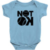 not ok baseball Baby Onesie