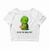 ninja diet (green) Crop Top
