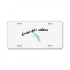 down the shore hooded License Plate