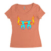 high tooths with joint Women's Triblend Scoop T-shirt