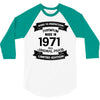 Premium Vintage 1971 3/4 Sleeve Shirt