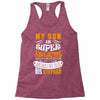 My Son Is Super Awesome His Stepdad Racerback Tank