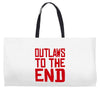 outlaws to the end 2 Weekender Totes