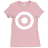 bullseye sticker vinyl decal Ladies Fitted T-Shirt