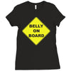 belly on board beer Ladies Fitted T-Shirt