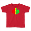 rasta skull and crossbones reggae dub club rave Toddler T-shirt