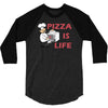 pizza is love pizza is life 3/4 Sleeve Shirt
