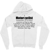 motorcyclist Zipper Hoodie