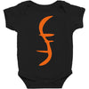 helix of heroes funny retro sci fi superhero symbol cool logo Baby Bodysuit