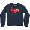 red skinhead bovver boots ideal birthday gift or present Crewneck Sweatshirt