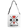 time to play Adjustable Strap Totes
