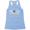 proud autism dad Racerback Tank
