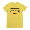 I Love Someone With Childhood Cancer To The Moon And Back To Infinity Ladies Fitted T-Shirt