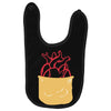 Heart Pocket Baby Bibs