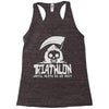 triathlon until death separate Racerback Tank