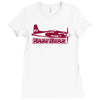 reno air racer decal air racing unlimited Ladies Fitted T-Shirt