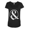 of mice and men ampersanarchy2 Maternity Scoop Neck T-shirt