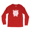 cute surprised pig pig Long Sleeve Shirts