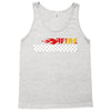 Fire White Tank Top