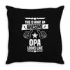 Awesome Opa Looks Like Throw Pillow