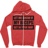my biceps Zipper Hoodie