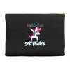 september born unicorns Accessory Pouches