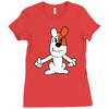 reksio bajki prl poland koszulka Ladies Fitted T-Shirt
