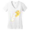 running we kick asphalt Women's V-Neck T-Shirt