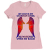 my dad is my angel Ladies Fitted T-Shirt