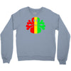 rasta skull and crossbones Crewneck Sweatshirt