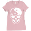 yin yang skull (2) Ladies Fitted T-Shirt