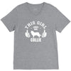 This Girl Loves Her Collie V-Neck Tee