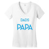 Only the Best Dads get Promoted to Papa Women's V-Neck T-Shirt