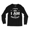 i know i am difficult ski mountain Long Sleeve Shirts